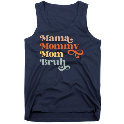 Mama Mommy Mom Bruh Retro Tank Top