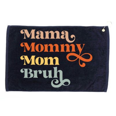 Mama Mommy Mom Bruh Retro Grommeted Golf Towel