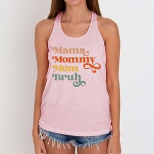 Mama Mommy Mom Bruh Retro Women's Knotted Racerback Tank