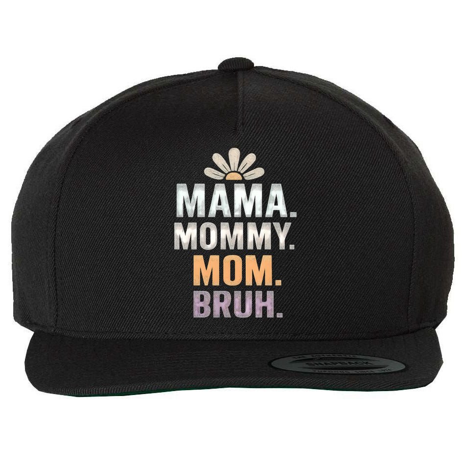 Mama Moments Wool Snapback Cap