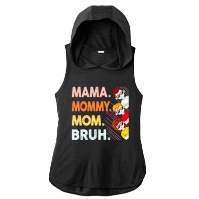 Mama Mommy Mom Bruh Happy Mothers Day Ladies PosiCharge Tri-Blend Wicking Draft Hoodie Tank