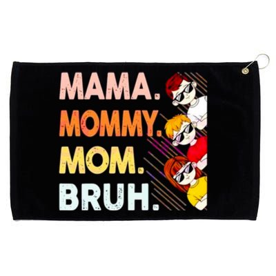 Mama Mommy Mom Bruh Happy Mothers Day Grommeted Golf Towel