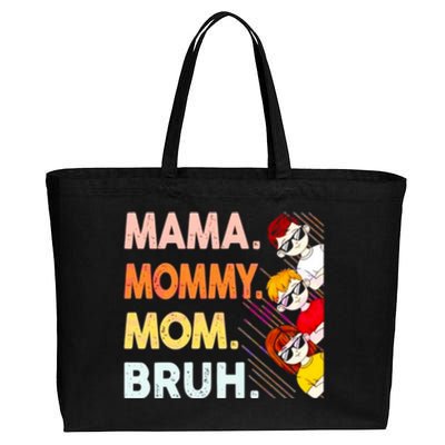 Mama Mommy Mom Bruh Happy Mothers Day Cotton Canvas Jumbo Tote