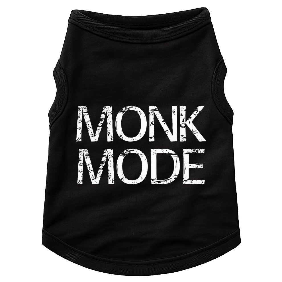 Monk Mode Meditation Yoga Novelty Doggie Tank
