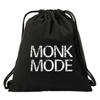 Monk Mode Meditation Yoga Novelty Drawstring Bag