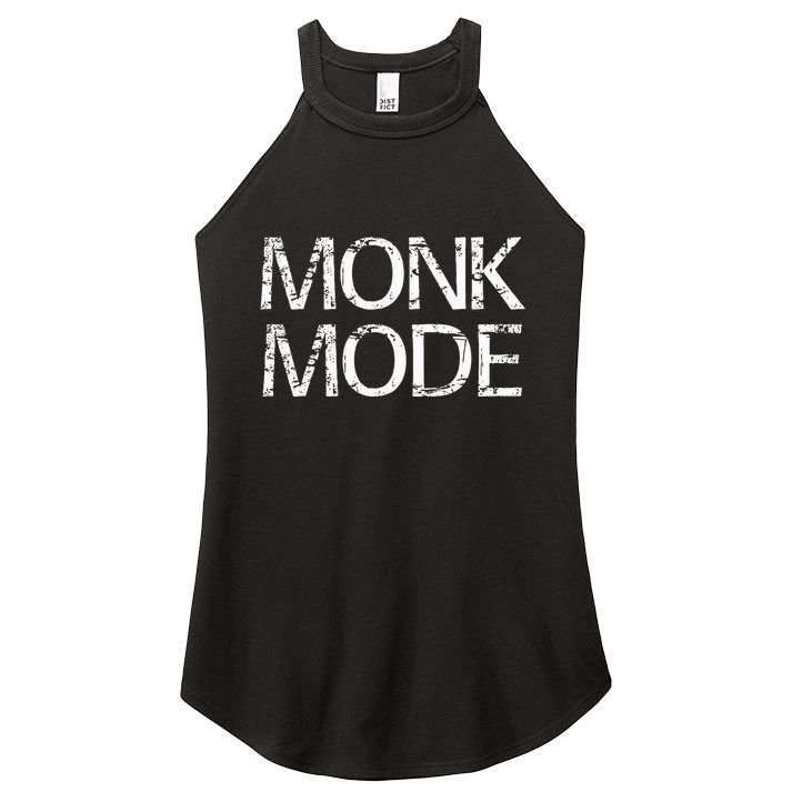 Monk Mode Meditation Yoga Novelty Women's Perfect Tri Rocker Tank