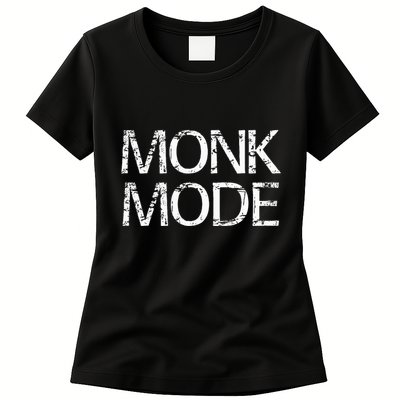 Monk Mode Meditation Yoga Novelty Womens T-Shirt