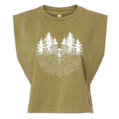 Mycelium Mushroom Garment-Dyed Women's Muscle Tee