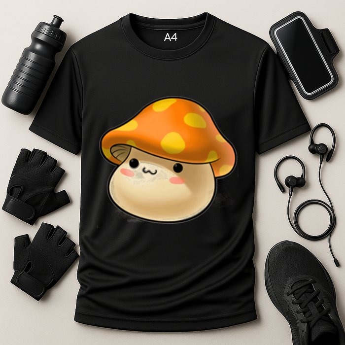 Maplestory Mushroom Cooling Performance Crew T-Shirt
