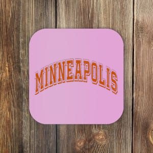 Minneapolis Minnesota Mn Varsity Style Throwback Souvenir Coaster