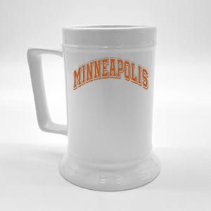 Minneapolis Minnesota Mn Varsity Style Throwback Souvenir Beer Stein