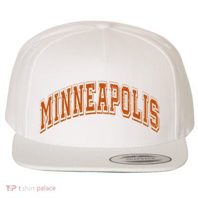 Minneapolis Minnesota Mn Varsity Style Throwback Souvenir Wool Snapback Cap