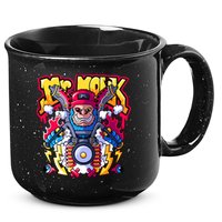Mr. Monkey Monk Cool Character Riding Motorcycle 15oz Campfire Ceramic Mug