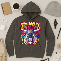 Mr. Monkey Monk Cool Character Riding Motorcycle Hoodie