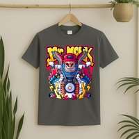 Mr. Monkey Monk Cool Character Riding Motorcycle T-Shirt