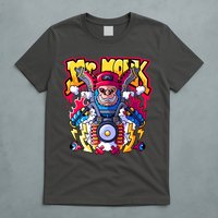 Mr. Monkey Monk Cool Character Riding Motorcycle T-Shirt