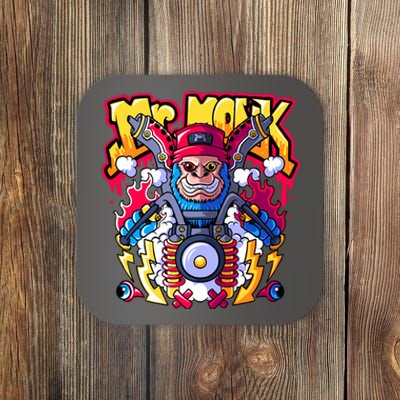 Mr. Monkey Monk Cool Character Riding Motorcycle Coaster