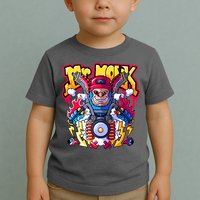 Mr. Monkey Monk Cool Character Riding Motorcycle Toddler T-Shirt