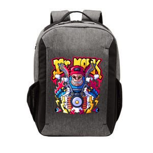 Mr. Monkey Monk Cool Character Riding Motorcycle Vector Backpack