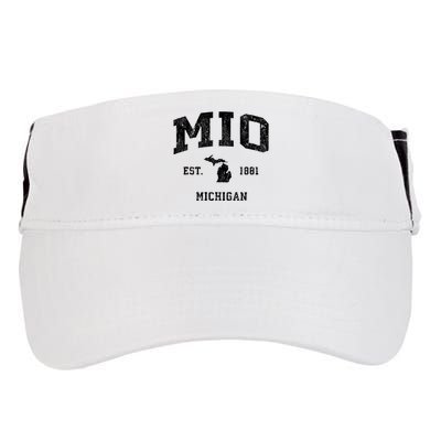 Mio Michigan Mi Vintage Athletic Sports Design V Neck Adult Drive Performance Visor