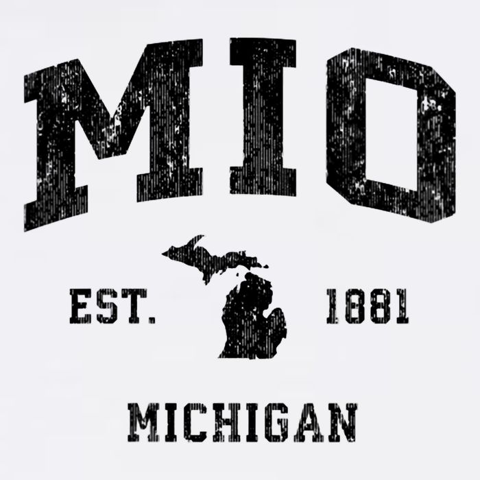 Mio Michigan Mi Vintage Athletic Sports Design V Neck Bucket Hat