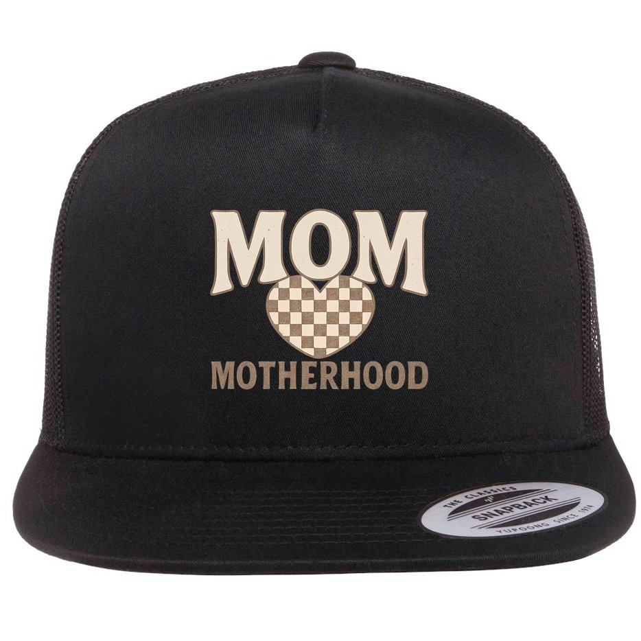 Mom Motherhood Flat Bill Trucker Hat