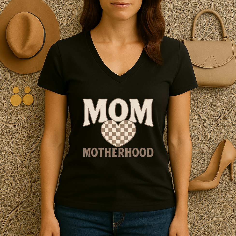Mom Motherhood Women's V-Neck T-Shirt