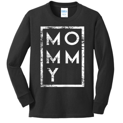 Mommy Minimalism Kids Long Sleeve Shirt