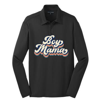 mama ma mommy mom bruh Silk Touch Performance Long Sleeve Polo