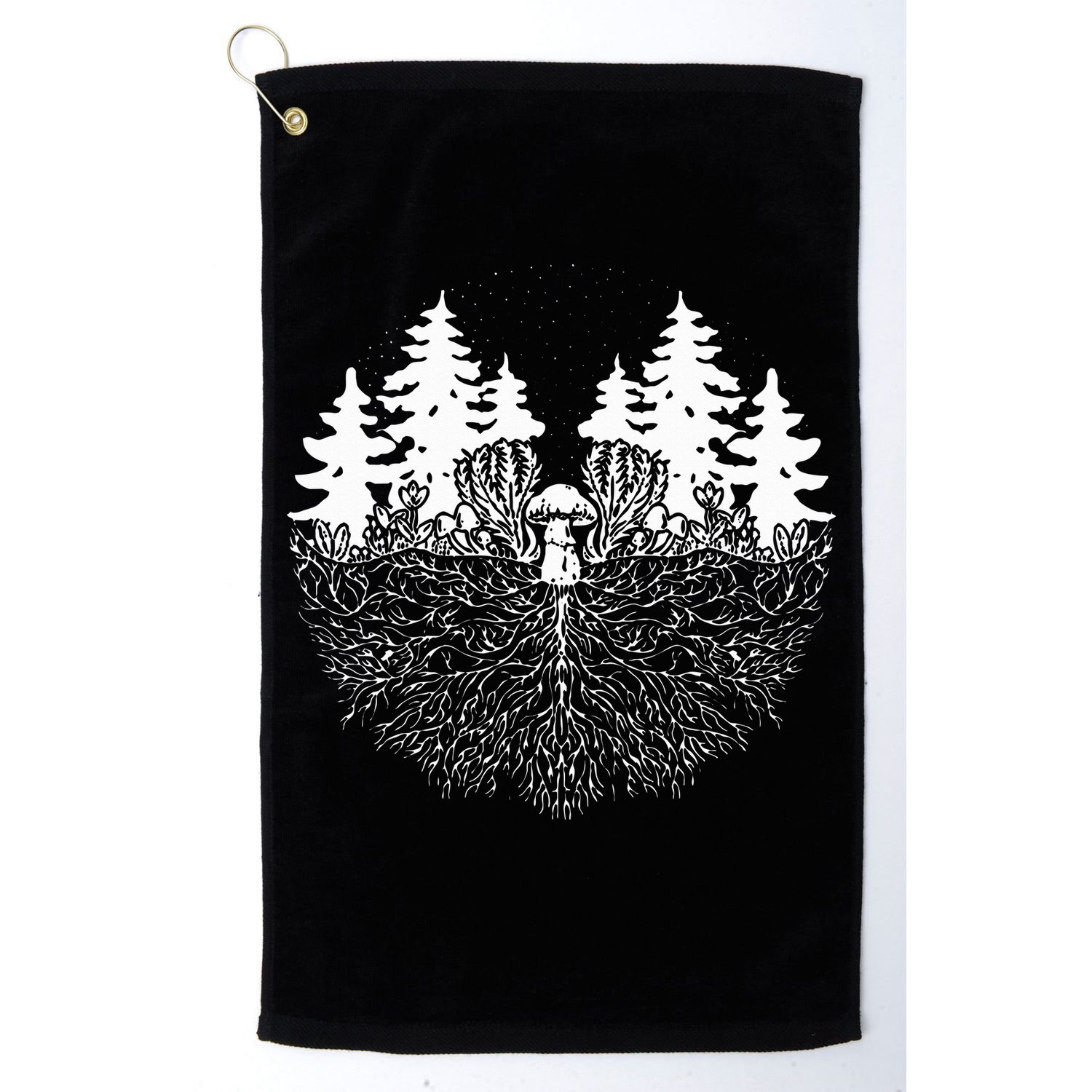 Mycelium Mushroom Golf Towel