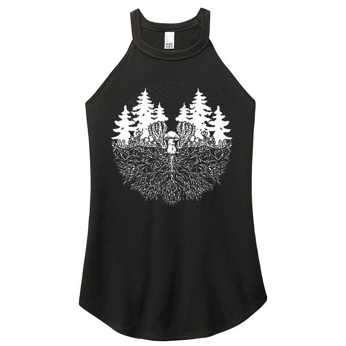 Mycelium Mushroom Women's Perfect Tri Rocker Tank