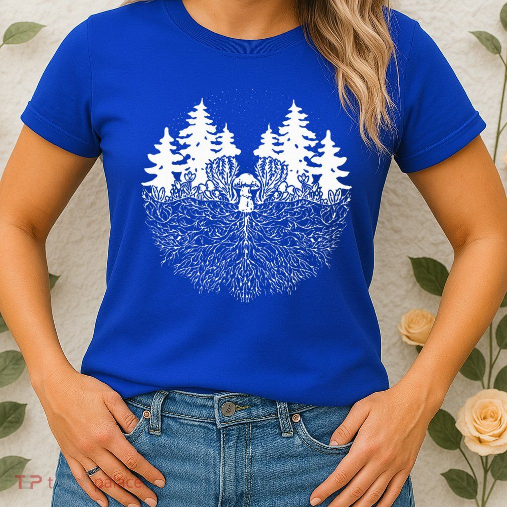 Mycelium Mushroom Womens T-Shirt