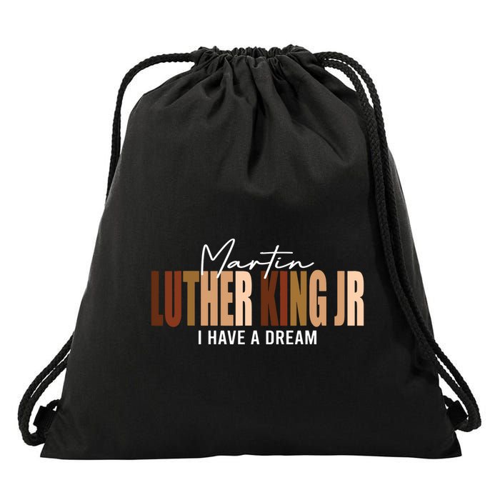 Melanin Mlk Martin Luther King Jr I Have Dream Cool Drawstring Bag