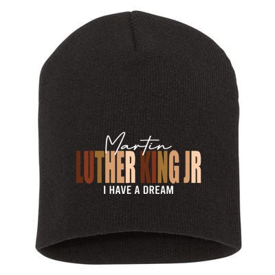 Melanin Mlk Martin Luther King Jr I Have Dream Cool Short Acrylic Beanie