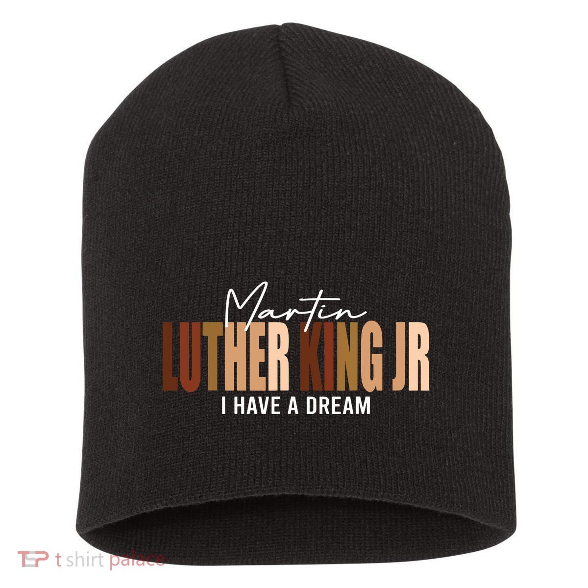Melanin Mlk Martin Luther King Jr I Have Dream Cool Short Acrylic Beanie