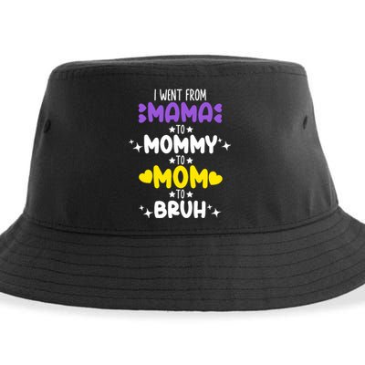 Mama Mommy Mom Bruh Funny Boy Girl Mom Life Mother's Day Sustainable Bucket Hat