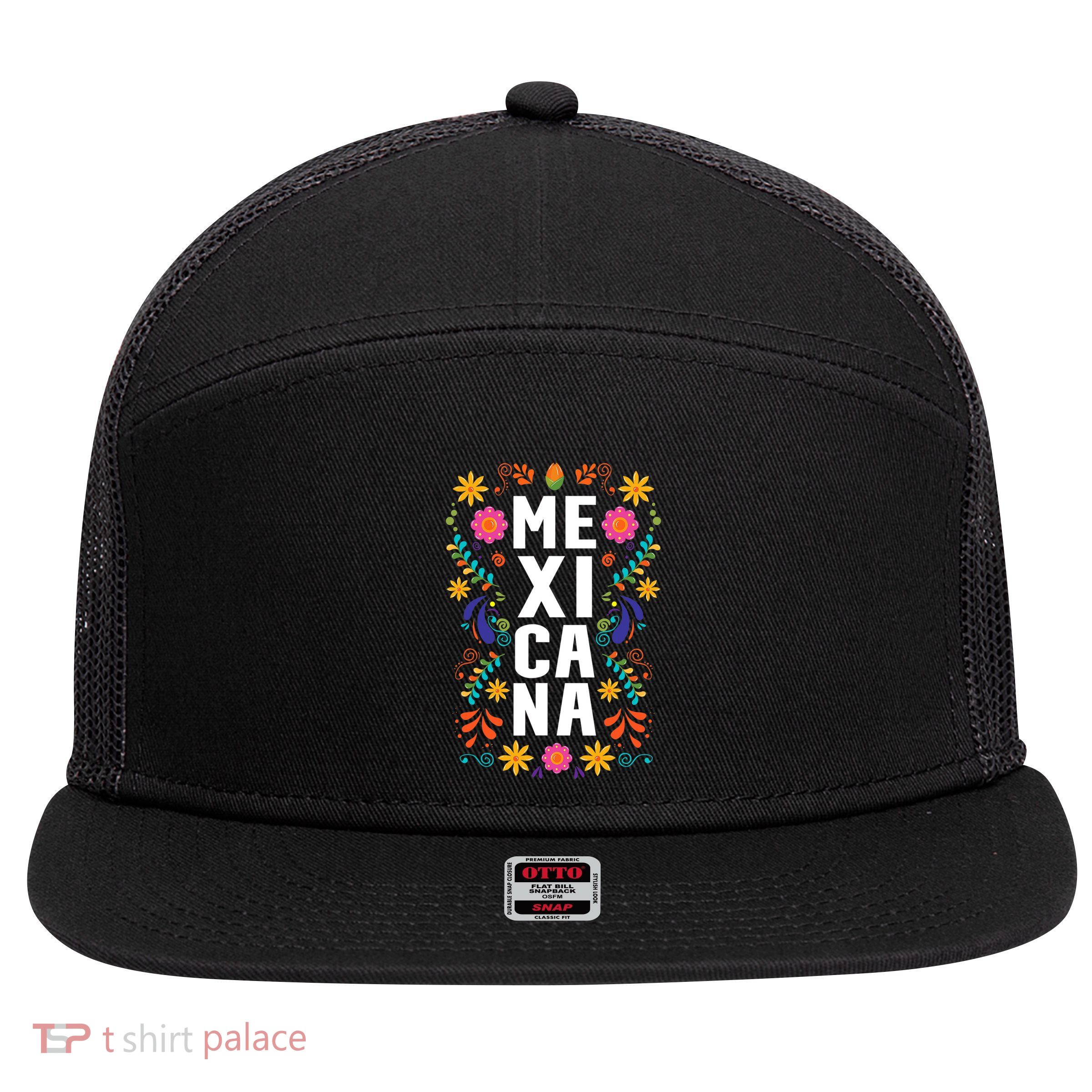 Mexicana Mexico 7 Panel Mesh Trucker Snapback Hat