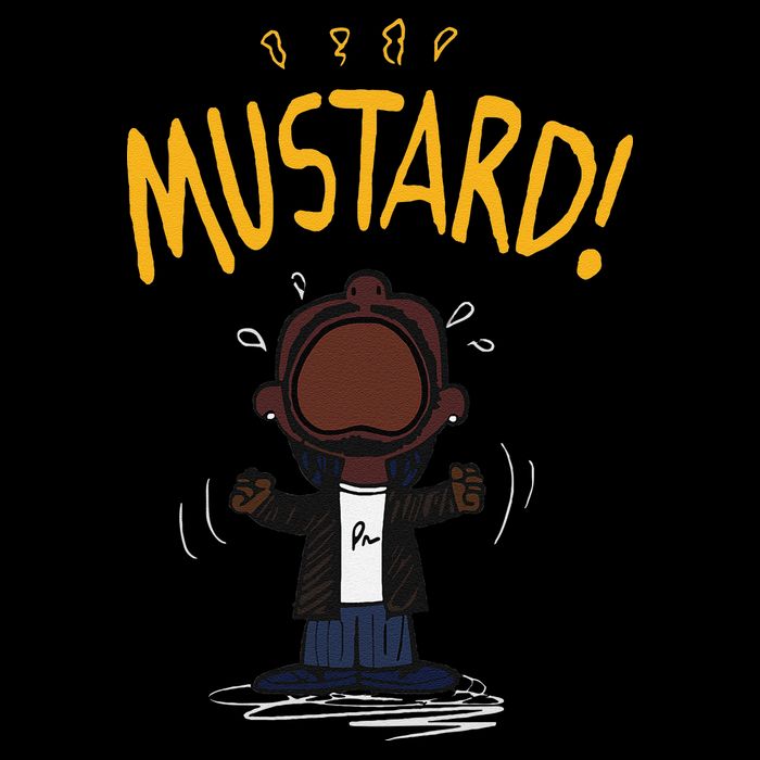 Mustard Meme Baby Bodysuit