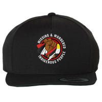 Mmiw & Mmip Mmiw Awareness Black Small Wool Snapback Cap