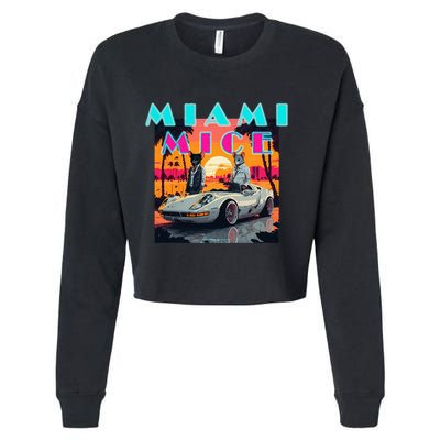 Miami Mice Cropped Pullover Crew