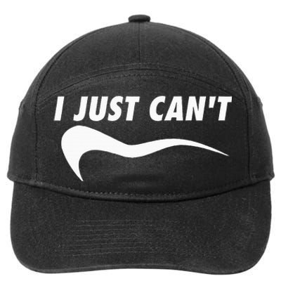 Me Motivating Myself I Just Cant 7-Panel Snapback Hat