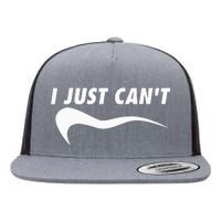 Me Motivating Myself I Just Cant Flat Bill Trucker Hat