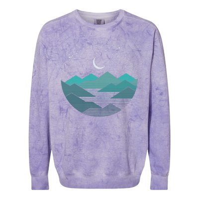 Mountain Moonlight Colorblast Crewneck Sweatshirt