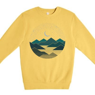 Mountain Moonlight Premium Crewneck Sweatshirt