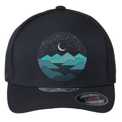 Mountain Moonlight Flexfit Unipanel Trucker Cap