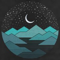 Mountain Moonlight 11oz C Handle Ceramic Mug