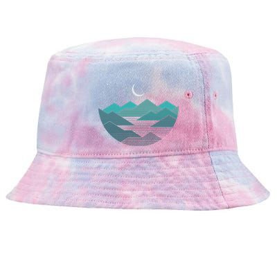 Mountain Moonlight Tie-Dyed Bucket Hat