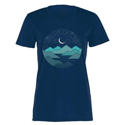 Mountain Moonlight Women's Momentum V-Neck T-Shirt