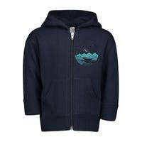 Mountain Moonlight Toddler Zip Fleece Hoodie