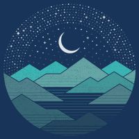 Mountain Moonlight Cooling Performance Crew T-Shirt